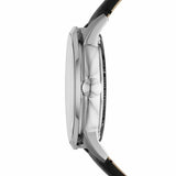 Fossil Townsman Automatic Skeleton Blue Dial Black Leather Strap Watch for Men - ME3200 Authentic Buy Shop Now