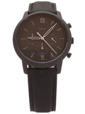 Fossil Neutra Chronograph Black Dial Black Leather Strap Watch for Men - FS5503 Authentic Buy Shop Now