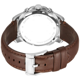 Fossil Grant Chronograph White Dial Brown Leather Strap Watch for Men - FS4735 Authentic Buy Shop Now