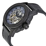 Fossil Modern Machine Automatic Skeleton Grey Dial Black Steel Strap Watch for Men - ME3134 Authentic Buy Shop Now