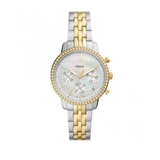 Fossil Neutra Chronograph Mother of Pearl White Dial Two Tone Steel Strap Watch for Women - ES5216 Authentic Buy Shop Now