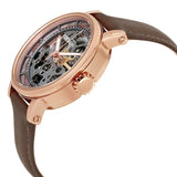 Fossil Boyfriend Automatic Skeleton Grey Dial Grey Leather Strap Watch for Women - ME3089 Authentic Buy Shop Now