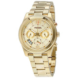 Fossil Boyfriend Chronograph Gold Dial Gold Steel Strap Watch for Women - ES2197 Authentic Buy Shop Now
