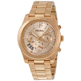 Fossil Boyfriend Multifunction Rose Gold Dial Rose Gold Steel Strap Watch for Women - ES3885 Authentic Buy Shop Now
