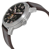 Fossil Pilot 54 Automatic Black Dial Brown Leather Strap Watch for Men - ME3118 Authentic Buy Shop Now