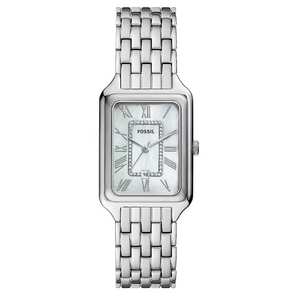 Fossil Raquel Three Hand Date Mother of Pearl Dial Silver Steel Strap Watch for Women - ES5306 Authentic Buy Shop Now
