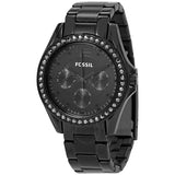 Fossil Riley Multifunction Black Dial Black Steel Strap Watch for Women - ES4519 Authentic Buy Shop Now