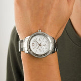 Fossil Stella Sport Multifunction Silver Dial Silver Steel Strap Watch for Women - ES5108 Authentic Buy Shop Now