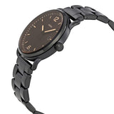 Fossil The Commuter Brown Dial Black Steel Strap Watch for Men - FS5277 Authentic Buy Shop Now