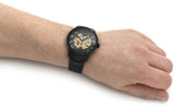 Fossil Townsman Automatic Skeleton Black Dial Black Steel Strap Watch for Men - ME3197 Authentic Buy Shop Now