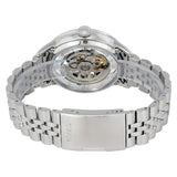 Fossil Townsman Automatic Skeleton Silver Dial Silver Steel Strap Watch for Men - ME3044 Authentic Buy Shop Now