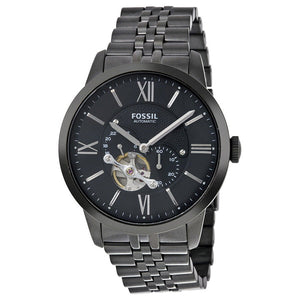 Fossil Townsman Multi Function Mechanical Black Dial Black Steel Strap Watch for Men - ME3062 Authentic Buy Shop Now