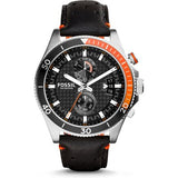 Fossil Wakefield Chronograph Black Dial Black Leather Strap Watch for Men - CH2953 Authentic Buy Shop Now