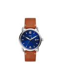 Fossil Commuter Blue Dial Blue Leather Strap Watch for Men - FS5325 Authentic Buy Shop Now