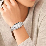 Fossil Raquel Three Hand Date Mother of Pearl Dial Silver Steel Strap Watch for Women - ES5306 Authentic Buy Shop Now
