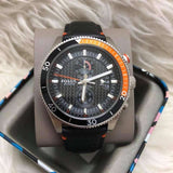 Fossil Wakefield Chronograph Black Dial Black Leather Strap Watch for Men - CH2953 Authentic Buy Shop Now