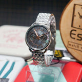 Fossil Tailor Mother of Pearl Black Dial Silver Steel Strap Watch for Women - ES3911 Authentic Buy Shop Now