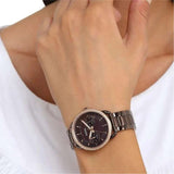Fossil Tailor Analog Brown Dial Brown Steel Strap Watch for Women - ES4258 Authentic Buy Shop Now