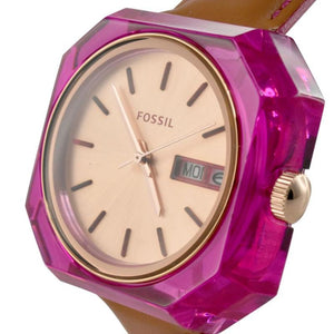 Fossil Candy White Dial Brown Leather Strap Watch for Women - ES3539 Authentic Buy Shop Now