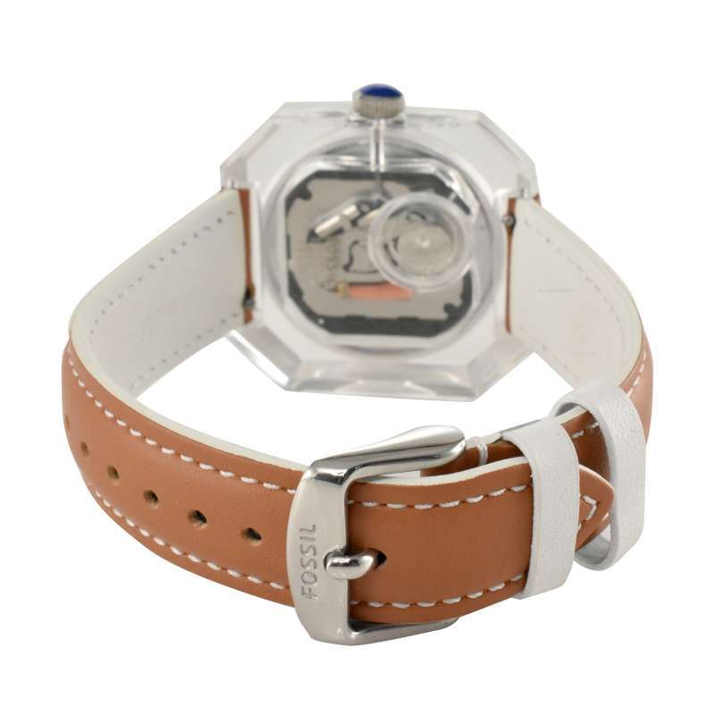 Fossil Candy White Dial Brown Leather Strap Watch for Women - ES3538 Authentic Buy Shop Now