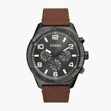 Fossil Brox Multifunction Grey Dial Brown Leather Strap Watch for Men - BQ2800 Authentic Buy Shop Now