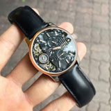Fossil Twist Multi-Function Chronograph Black Dial Black Leather Strap Watch for Men - ME1099 Authentic Buy Shop Now