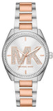 Michael Kors Janelle Silver Dial Two Tone Steel Strap Watch For Women - MK7383 Authentic Buy Shop Now