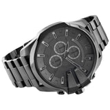Diesel Mega Chief Chronograph Grey Dial Grey Steel Strap Watch for Men - DZ4282 Authentic Buy Shop Now
