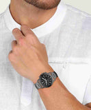 Fossil Dean Chronograph Black Dial Black Steel Strap Watch for Men - FS4721 Authentic Buy Shop Now