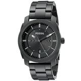 Fossil Machine Chronograph Black Dial Grey Steel Strap Watch for Men - FS4774 Authentic Buy Shop Now