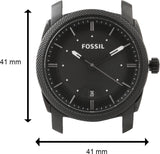 Fossil Machine Black Dial Black Steel Strap Watch for Men - FS4775 Authentic Buy Shop Now