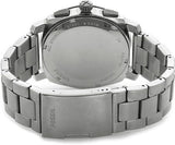 Fossil Machine Chronograph Black Dial Silver Steel Strap Watch for Men - FS4776 Authentic Buy Shop Now