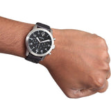 Fossil Pilot 54 Chronograph Black Dial Black Leather Strap Watch for Men - FS5181 Authentic Buy Shop Now