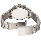 Fossil Pilot 54 Chronograph Navy Blue Dial Silver Steel Strap Watch for Men - FS5203 Authentic Buy Shop Now