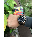 Fossil Pilot 54 Chronograph Blue Dial Brown Leather Strap Watch for Men - FS5204 Authentic Buy Shop Now
