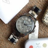 Fossil Grant Chronograph Black Dial Two Tone Steel Strap Watch for Men - FS5269 Authentic Buy Shop Now