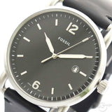 Fossil The Commuter Black Dial Black Leather Strap Watch for Men - FS5406 Authentic Buy Shop Now