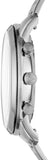 Fossil Neutra Chronograph White Dial Silver Steel Strap Watch for Men - FS5433 Authentic Buy Shop Now