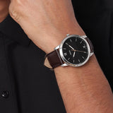 Fossil The Minimalist 3H Black Dial Brown Leather Strap Watch for Men - FS5464 Authentic Buy Shop Now