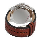 Fossil Dillinger Luggage Chronograph Blue Dial Brown Leather Strap Watch for Men - FS5675 Authentic Buy Shop Now