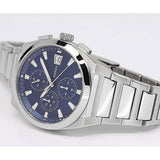 Fossil Everett Chronograph Blue Dial Silver Steel Strap Watch for Men - FS5795 Authentic Buy Shop Now