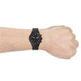 Fossil Pilot Chronograph Black Dial Black Steel Strap Watch for Men - FS5811 Authentic Buy Shop Now
