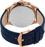 Fossil Forrester Chronograph Blue Dial Blue Leather Strap Watch for Men - FS5814 Authentic Buy Shop Now