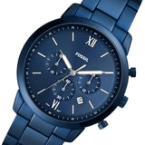 Fossil Neutra Chronograph Blue Dial Blue Steel Strap Watch for Men - FS5826 Authentic Buy Shop Now