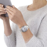 Fossil Perfect Boyfriend Mother of Pearl Blue Dial Silver Steel Strap Watch for Women - ES3880 Authentic Buy Shop Now