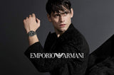Emporio Armani Meccanico Skeleton Black Dial Black Leather Strap Watch For Men - AR60046 Authentic Buy Shop Now