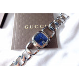 Gucci G Gucci Blue Dial Silver Steel Strap Watch For Women - YA125508 Authentic Buy Shop Now