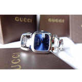 Gucci G Gucci Blue Dial Silver Steel Strap Watch For Women - YA125508 Authentic Buy Shop Now