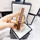 Gucci G Timeless Quartz Brown Dial Brown Leather Strap Unisex Watch - YA1264077 Authentic Buy Shop Now