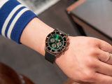 Breitling Superocean Heritage B01 Chronograph 44 Limited Edition Green Dial Black Mesh Bracelet Watch for Women - UB01622A1L1S1 Authentic Buy Shop Now